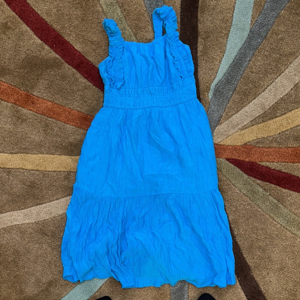 Abercrombie Kids Vibrant Blue Ruffle Dress
